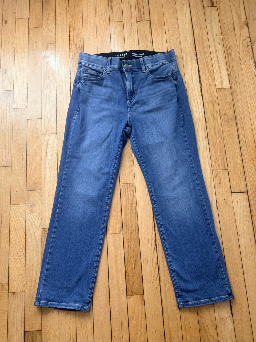 Torrid Blue Wash Straight Leg Jeans - Picture 1 of 4